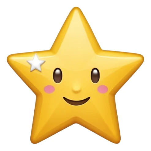 Emoji de um quadrado branco com o símbolo de uma estrela central igual deste emoji ✨ sticker