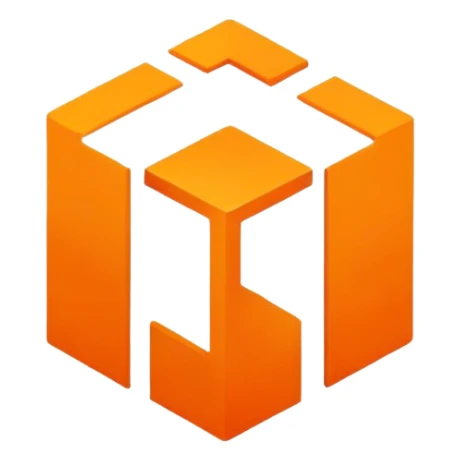 orange square sticker