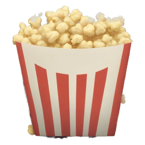 Film clip with popcorn  sticker