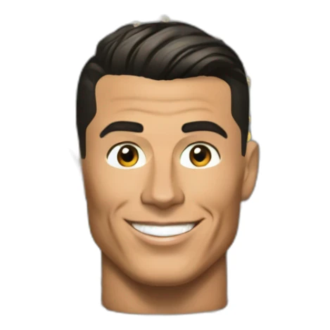 Cristiano Ronaldo dans une poubelle sticker