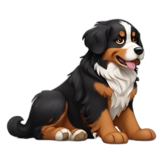 bernese mountain dog viking sticker