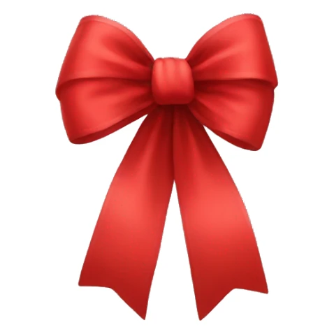 Big red bow  sticker