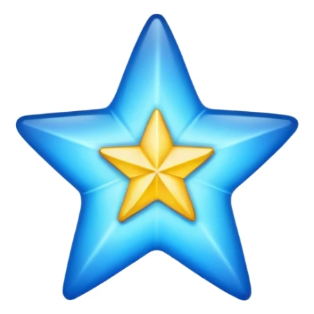 make a blue star sticker