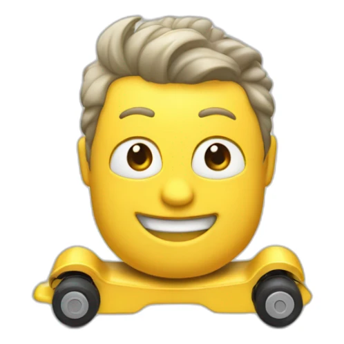 Gordo en patinete eléctrico sticker