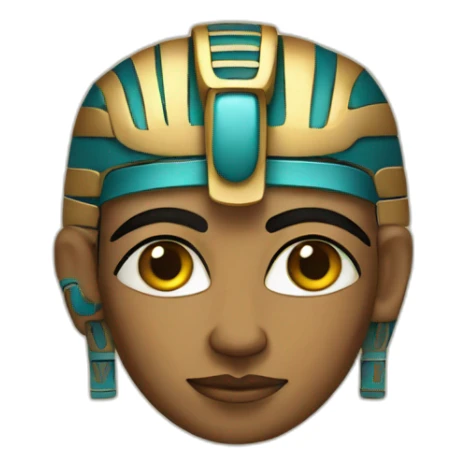 egyptian fresk in mayan style sticker