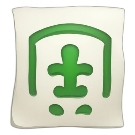 korean letter fortune telling symbol sticker