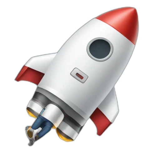 elon musk with a rocket going out of the bottom sticker