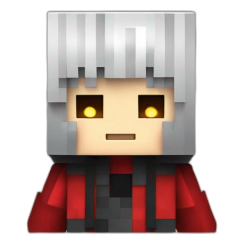 Kurosaki Ichigo estilo minecraft dando pulgar arriba sticker