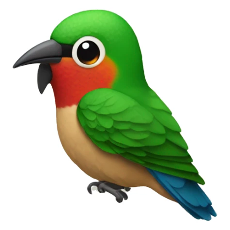emoji de un colibrí con dos  sticker