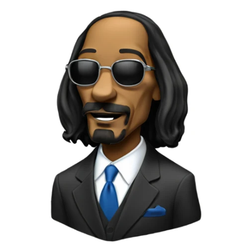 snoop dog with president suit sticker