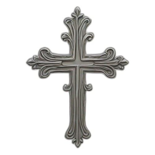 Ein Kreuz in fineline sticker