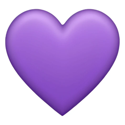  paper with Hand-drawn purple heart contur sticker