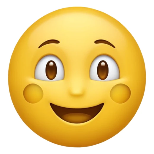 Happy yellow emoji face, gently bouncing up and down. Ultra smooth coherent movement, shot with IMAX Camera, hyper detailed photorealism, ultra high definition, cinematic crisp realism. White background, close-up. sticker