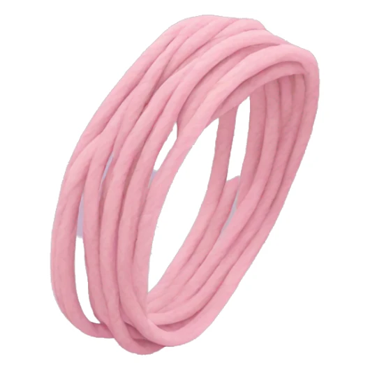 Pastel pink rubber band sticker