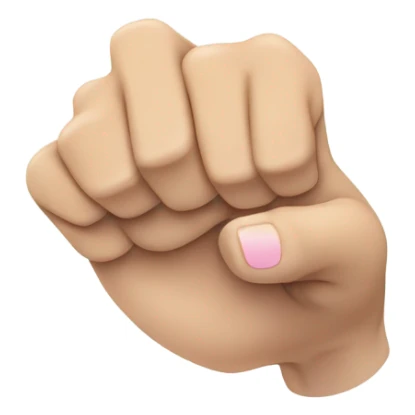 a fist facing up with index and pinky fingers facing up sticker