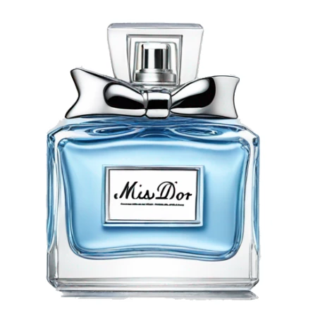 Baby blue Miss dior perfume sticker