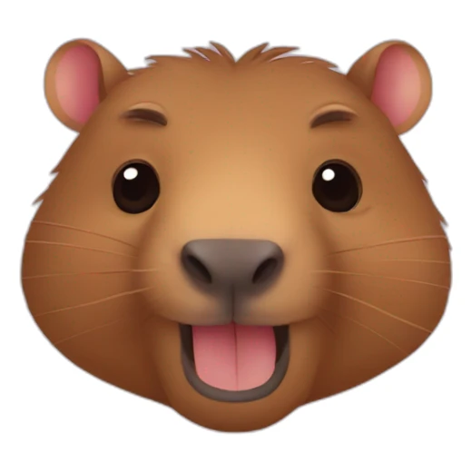 Capibara qui fait un bisous sticker