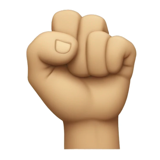 Rotating  hand with fist closed sticker