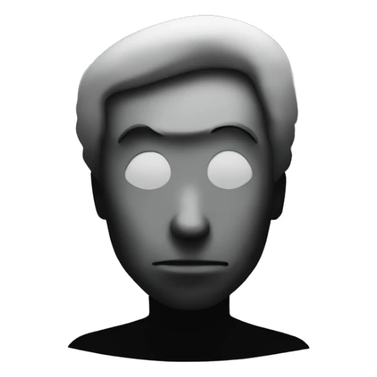 silhouette of untrustworthy person. sticker