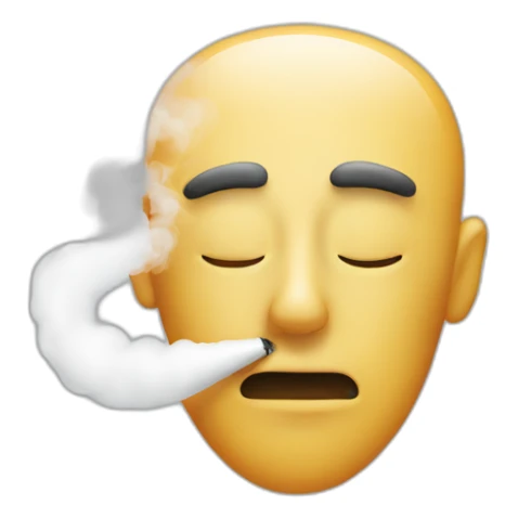 Nose with smoke sticker