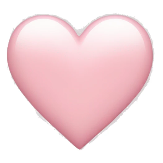 Light pink heart sticker