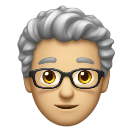 Un homme de 12 avec des cheveux bouclé sticker