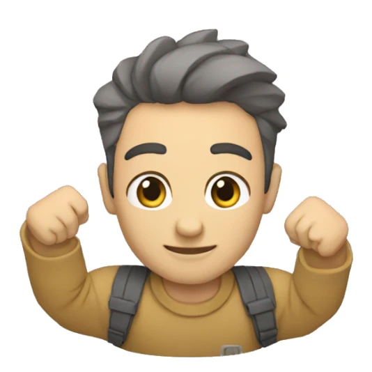 PERSONA LEVANTANDO EL BRAZO PUÑO CERRADO  sticker