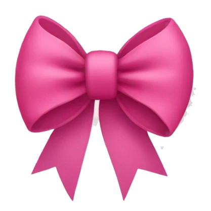 small bow that you can attach to other emoji sticker