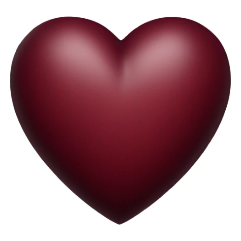dark red heart sticker