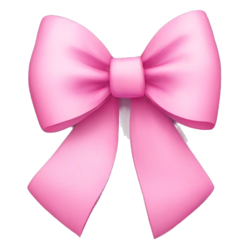Pink bow sticker