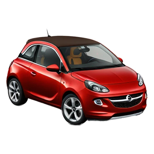 Red Opel Adam leather brown seats sticker