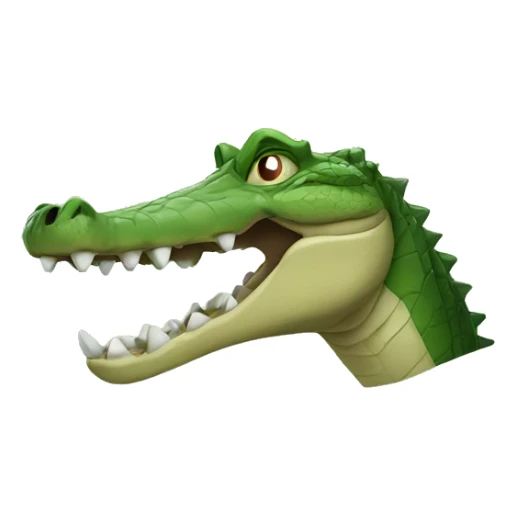 crocodile with human head sticker