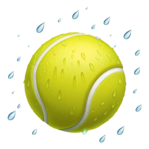 Tennis rain  sticker