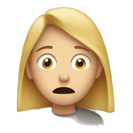 Person covering face and nervous and anxious  sticker