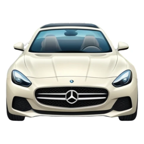 luxury car is driving on a scenic highway with beautiful landscape around sticker