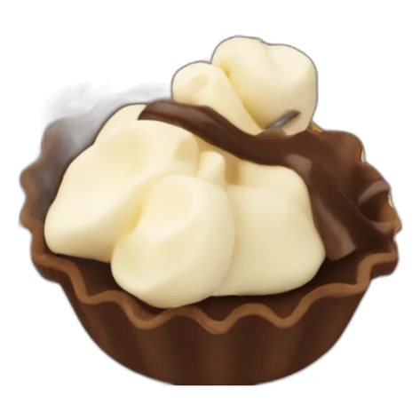 Ratonero Orito chocolate pies blancos sticker