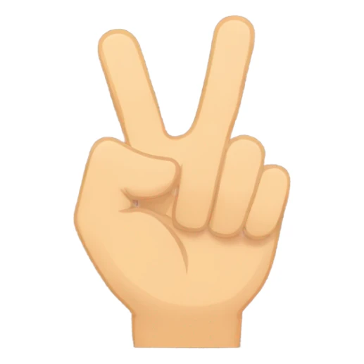 The Okay hand sign, 3 fingers up facing down and forward, 2 making a circle,  sticker