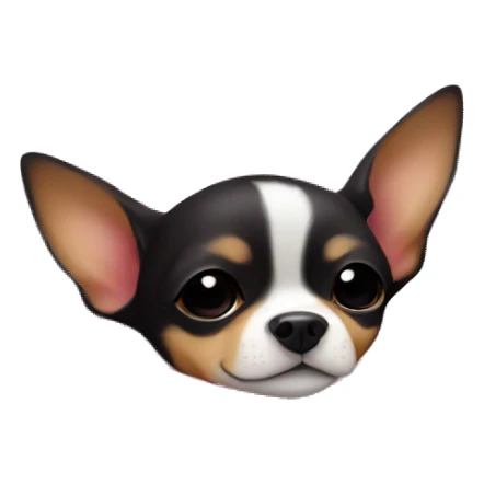 black & tan chihuahua puppy sleeping with a pink blanket  sticker