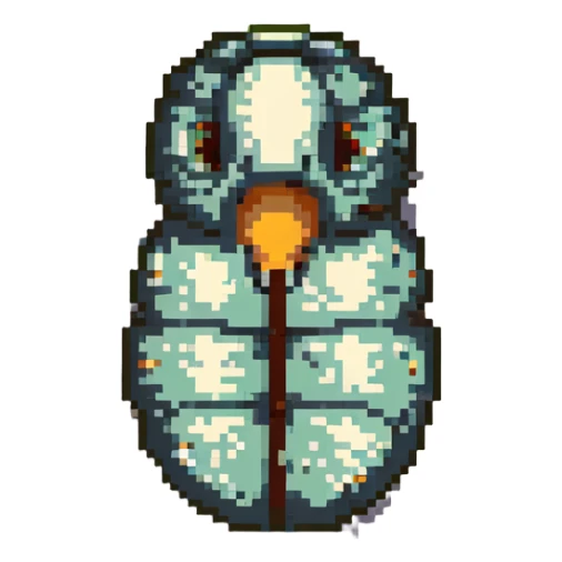 MRI parasitic embryo, digital, fetal small shape, eerie, horror, pupa, crystalis, in-utero, sea-life, siphonophore, polyp, Cnidaria sticker