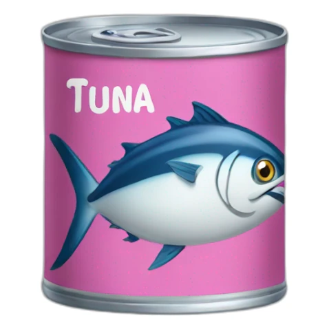 Can of tuna sticker