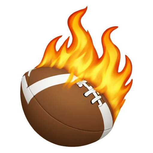 flaming football in thai sticker