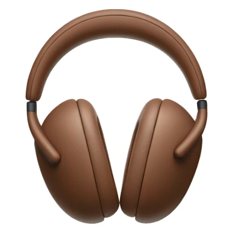 AirPods Max headphones in brown sticker