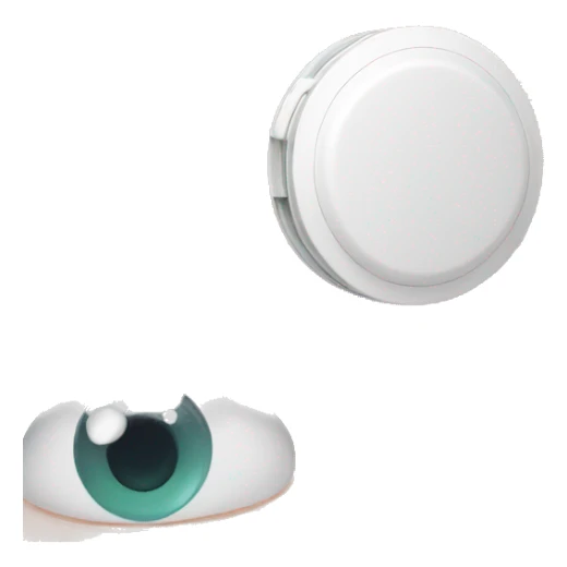 dual compartment prescription contact lens case sticker