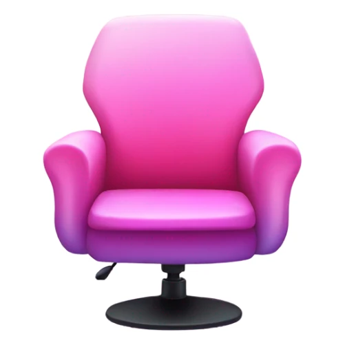 Pink ombre gaming chair with glitter  sticker