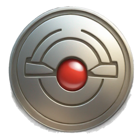 a pokemon coin embossed with a pokeball in the center sticker