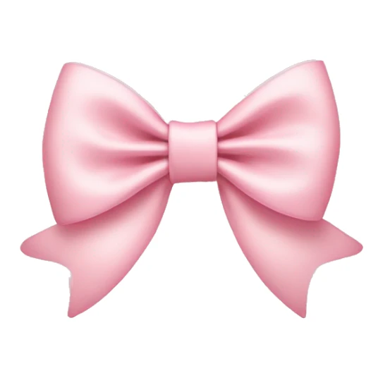 light pink bow on light pink bow sticker