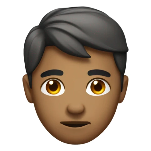 Emoji making an extreme side eye from side profile  sticker
