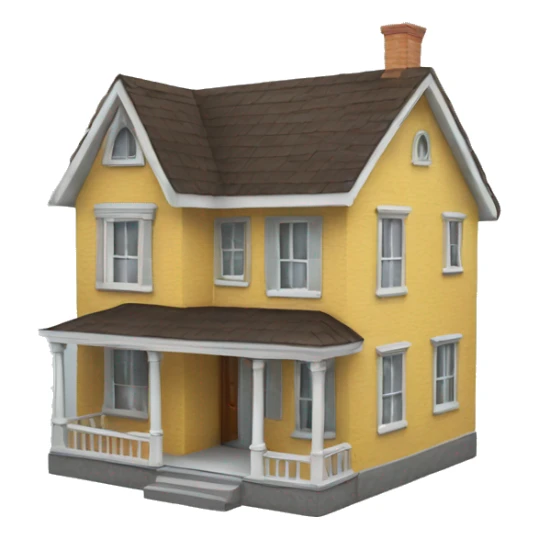 a 3d house sticker