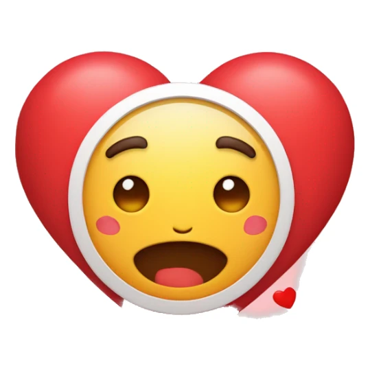 Emoji de un corazón con la letra MyN sticker