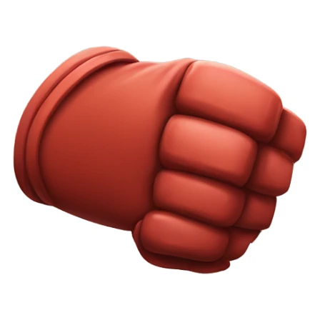 Knuckles two spikes on each fist red ￼ sticker